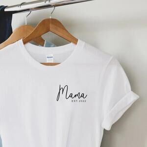 Personalized Mama Est Shirt Custom Mom Tee
